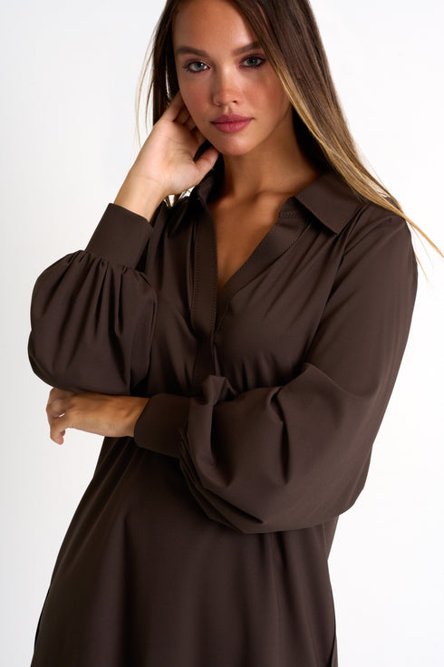 Shan Megan Silk puff sleeve blouse